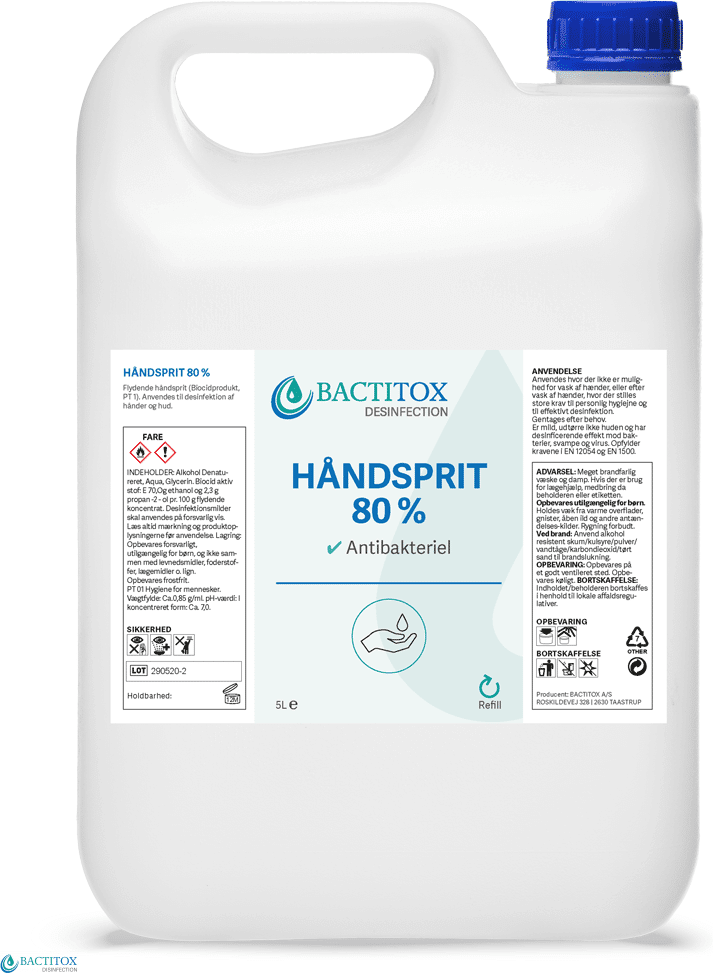 Bactitox Handdesinfektion 80% (5 L)