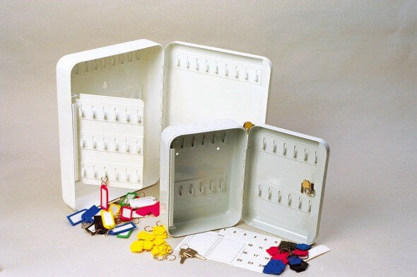 Büngers Nyckelbox, 105 Krokar, Vit Büngers Nyckelbox, 105 Krokar, Vit