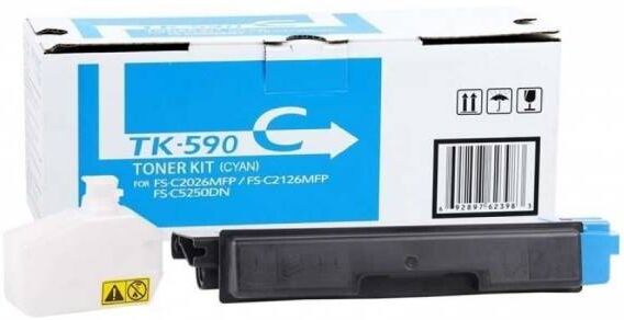 Kyocera Tk-590 C Original Lasertoner (5000 Sidor) Kyocera Tk-590 C Original Lasertoner (5000 Sidor)