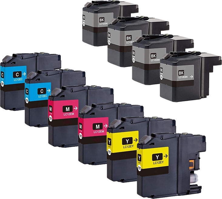 Brother Kompatibel Till Brother Lc12e Bläckpatroner Rabattpaket 10 St Kompatibel 322 Ml Brother Kompatibel Till Brother Lc12e Bläckpatroner Rabattpaket 10 St Kompatibel 322 Ml