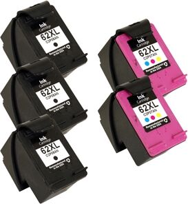HP Kompatibel Till Hp 62 Xl Bläckpatroner Rabattpaket 5 St Kompatibel 90 Ml HP Kompatibel Till Hp 62 Xl Bläckpatroner Rabattpaket 5 St Kompatibel 90 Ml