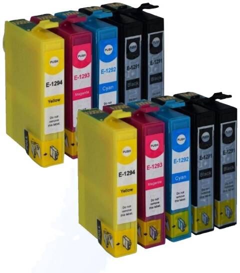 Epson Kompatibel Till Epson T1291 /t1292 /t1293 / T1294 Bläckpatroner Rabattpaket 10 St Kompatibel 162 Ml Epson Kompatibel Till Epson T1291 /t1292 /t1293 / T1294 Bläckpatroner Rabattpaket 10 St Kompatibel 162 Ml