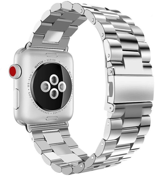 SERO Armband För Apple Watch I Rostfritt Stål, 42/44mm, Silver