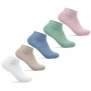 Minfot Bomullsstrumpor Sneaker Sensitive Pastell 5-pack 37-39