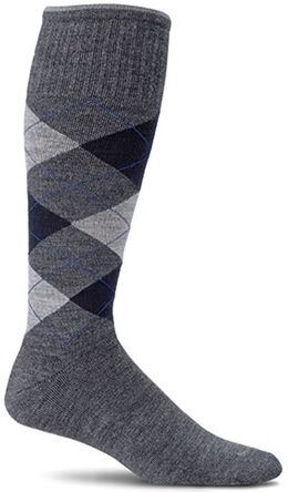 Sockwell Stödstrumpor M Argyle Charcoal