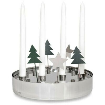Klong Jubel adventsljusstake silver Klong Jubel adventsljusstake silver