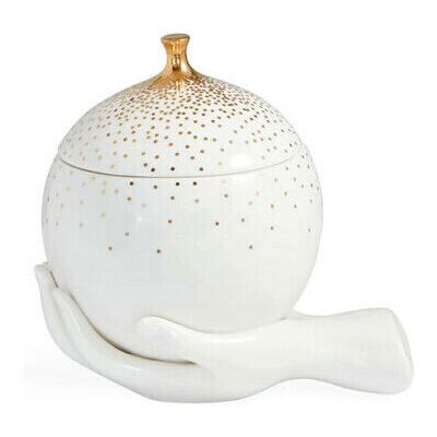 Jonathan Adler Eve Accent Skål - Vit/Guld - Accent Skål Jonathan Adler Eve Accent Skål - Vit/Guld - Accent Skål