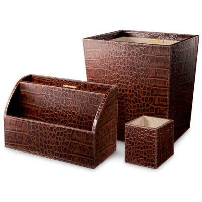 Eichholtz Scaleo skrivbordsset brun 3-set Eichholtz Scaleo skrivbordsset brun 3-set
