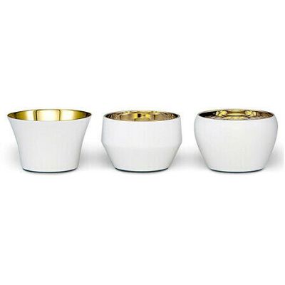 Skultuna Kin ljushållare vit 3-pack Skultuna Kin ljushållare vit 3-pack