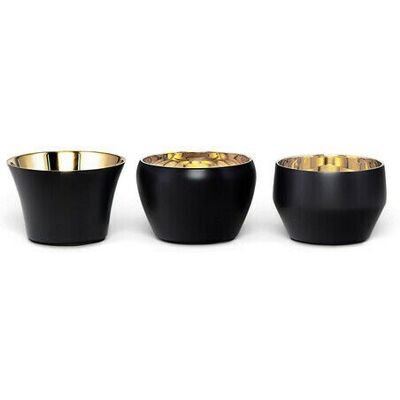 Skultuna Kin ljushållare svart 3-pack Skultuna Kin ljushållare svart 3-pack