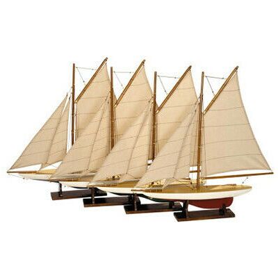 Authentic Models Mini Pond Yachts, Set of 4 Authentic Models Mini Pond Yachts, Set of 4