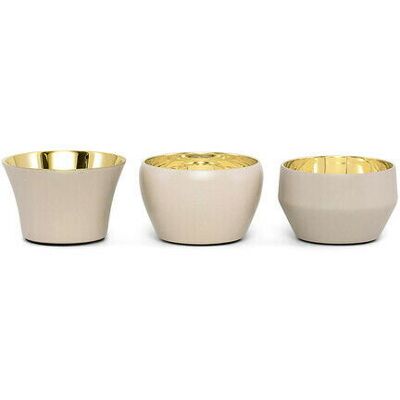 Skultuna Kin ljushållare beige 3-pack Skultuna Kin ljushållare beige 3-pack