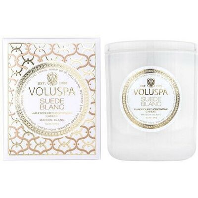 Voluspa - Suede Blanc Klassisk Tändsticka - 60 timmar Voluspa - Suede Blanc Klassisk Tändsticka - 60 timmar