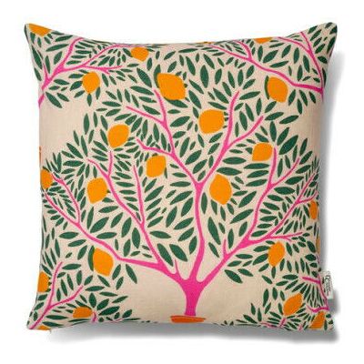 Classic Collection Lemon Garden kuddfodral grön Classic Collection Lemon Garden kuddfodral grön