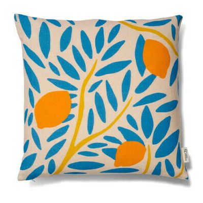 Classic Collection Sunny Citrus kuddfodral blå Classic Collection Sunny Citrus kuddfodral blå