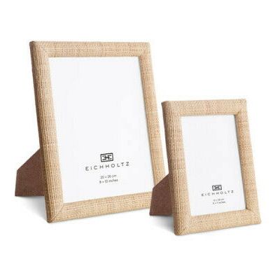 Eichholtz Pamplona fotoram natural raffia 2-set Eichholtz Pamplona fotoram natural raffia 2-set