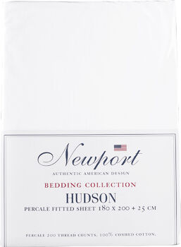 Newport Collection Hudson dra-på-lakan vit 180x200