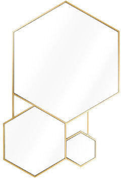 Eichholtz Spegel Hexa guld finish Eichholtz Spegel Hexa guld finish