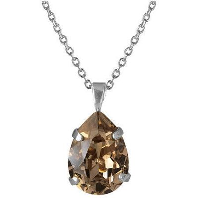 Caroline Svedbom Mini Drop halsband greige rhodium Caroline Svedbom Mini Drop halsband greige rhodium