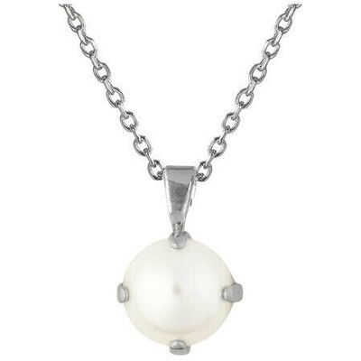 Caroline Svedbom Classic Petite halsband pearl rhodium Caroline Svedbom Classic Petite halsband pearl rhodium
