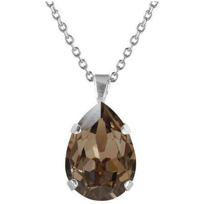 Caroline Svedbom Classic Drop halsband greige rhodium Caroline Svedbom Classic Drop halsband greige rhodium