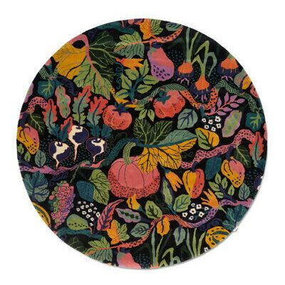 Classic Collection Heritage garden matta rund charcoal Classic Collection Heritage garden matta rund charcoal