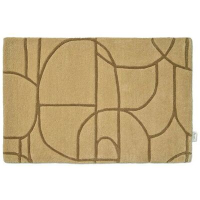 Classic Collection Modern Abstract dörrmatta mustard Classic Collection Modern Abstract dörrmatta mustard