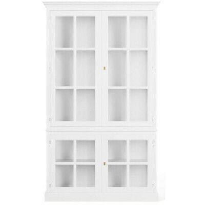 Newport Seethrough vitrinskåp classic white Newport Seethrough vitrinskåp classic white
