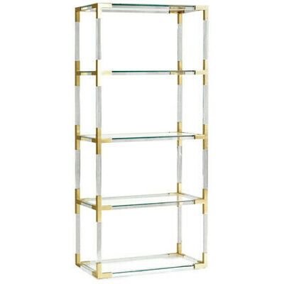 Jonathan Adler Jacques bokhylla mässing Jonathan Adler Jacques bokhylla mässing