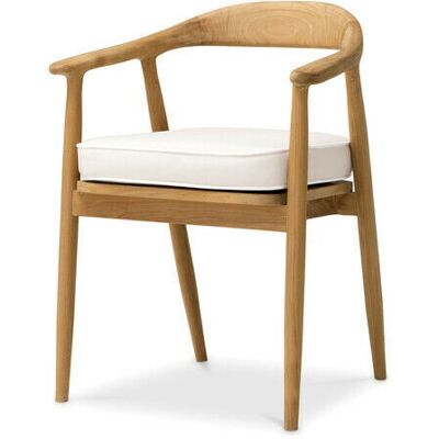 Eichholtz Beale matstol teak flores off-white Eichholtz Beale matstol teak flores off-white