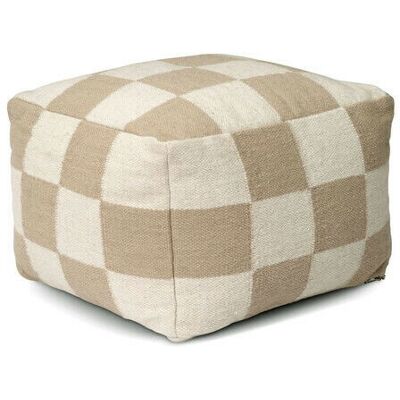 Classic Collection Square sittpuff vit/natur Classic Collection Square sittpuff vit/natur