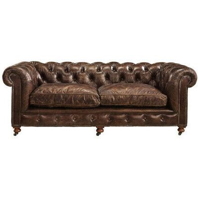 Artwood Kensington soffa läder vintage cigar Artwood Kensington soffa läder vintage cigar