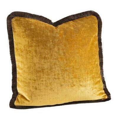 Artwood Garda Velvet kuddfodral fransar cognac Artwood Garda Velvet kuddfodral fransar cognac