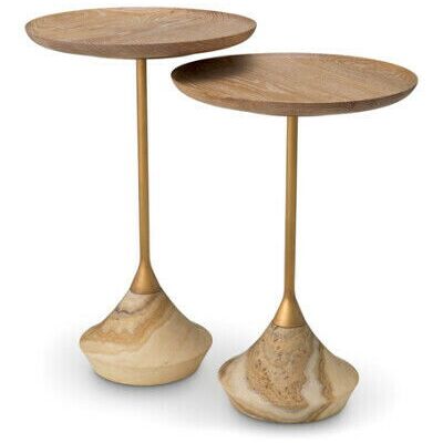 Eichholtz Puglia sidobord beige 2-set Eichholtz Puglia sidobord beige 2-set