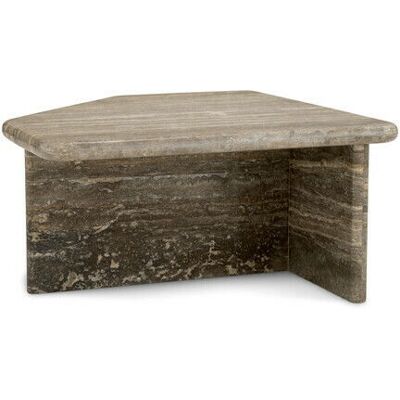 Eichholtz Ciro soffbord silver travertine Eichholtz Ciro soffbord silver travertine