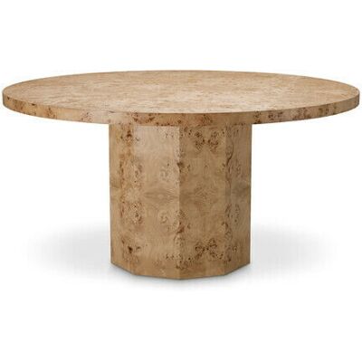 Eichholtz Kingsgrove matbord light brown mappa burl Eichholtz Kingsgrove matbord light brown mappa burl