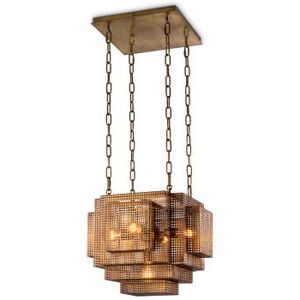 Eichholtz Geary taklampa vintage mässing Eichholtz Geary taklampa vintage mässing