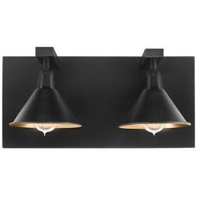 Artwood Anzio vägglampa dubbel svart Artwood Anzio vägglampa dubbel svart
