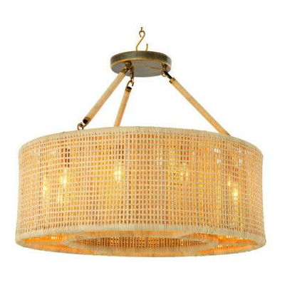 Eichholtz Bernardi taklampa natural rattan Eichholtz Bernardi taklampa natural rattan