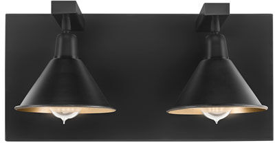 Artwood Anzio vägglampa dubbel svart Artwood
