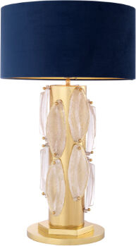 Eichholtz Table Lamp Stuart polished brass incl shade Eichholtz Table Lamp Stuart polished brass incl shade