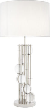 Eichholtz Lorenzo bordslampa nickel vit Eichholtz Lorenzo bordslampa nickel vit