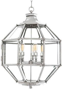 Eichholtz Owen taklampa nickel L