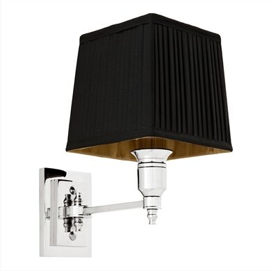 Eichholtz Lexington vägglampa nickel svart Eichholtz Lexington vägglampa nickel svart