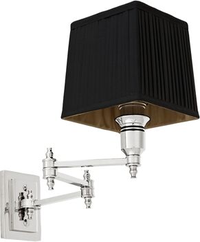 Eichholtz Lexington vägglampa swing nickel svart Eichholtz Lexington vägglampa swing nickel svart