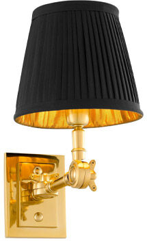 Eichholtz Wentworth vägglampa guld/svart Eichholtz Wentworth vägglampa guld/svart