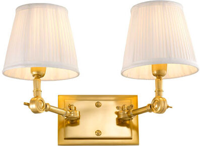 Eichholtz Wentworth vägglampa dubbel guld/vit Eichholtz Wentworth vägglampa dubbel guld/vit