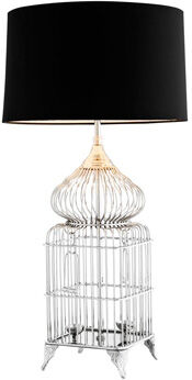Eichholtz Bordslampa La Cage Nickel Eichholtz Bordslampa La Cage Nickel