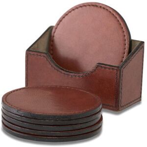 Newport Kensington glasunderlägg läder 6-pack