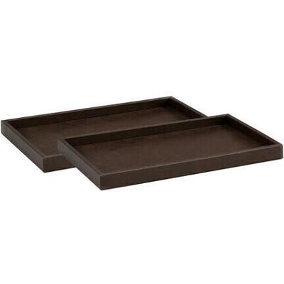 Artwood Montero bricka mörkbrun 2-set Artwood Montero bricka mörkbrun 2-set